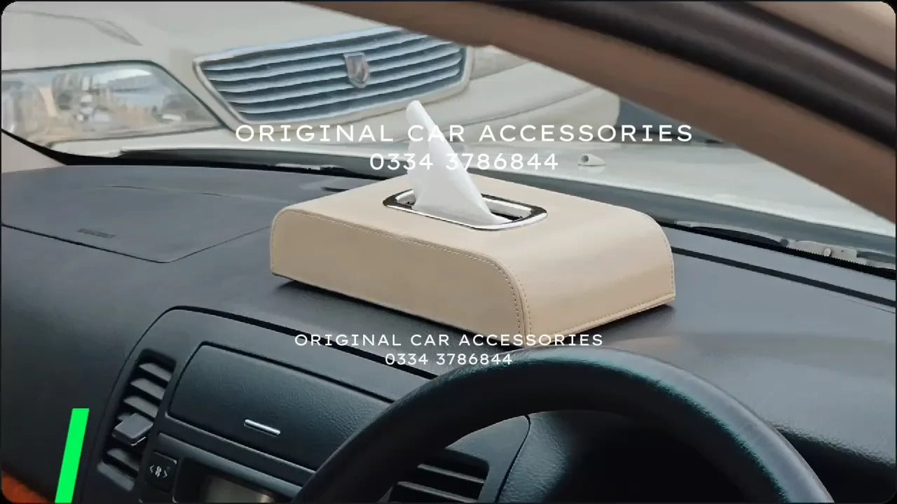 LEATHER CAR TISSUE BOX UNIVERSAL