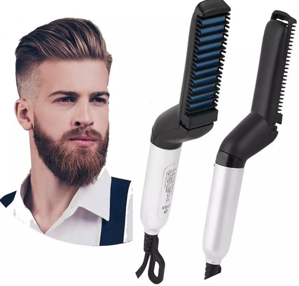 Hair & Beard Straightner Brush for Men