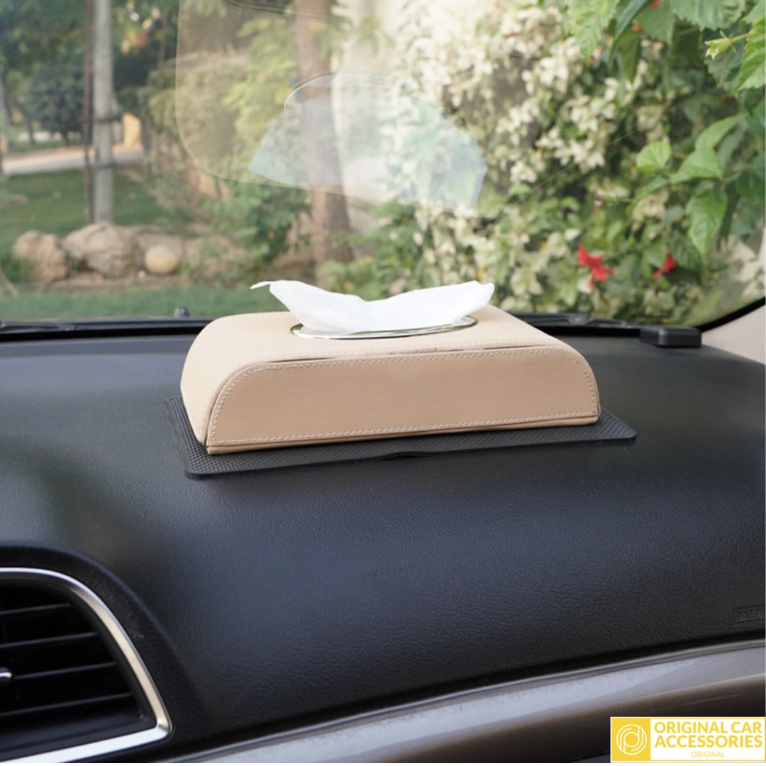 LEATHER CAR TISSUE BOX UNIVERSAL