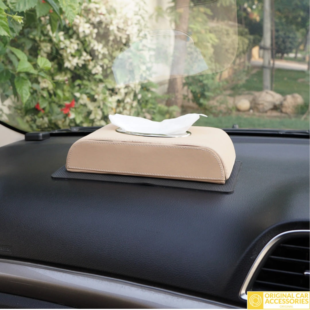 LEATHER CAR TISSUE BOX UNIVERSAL