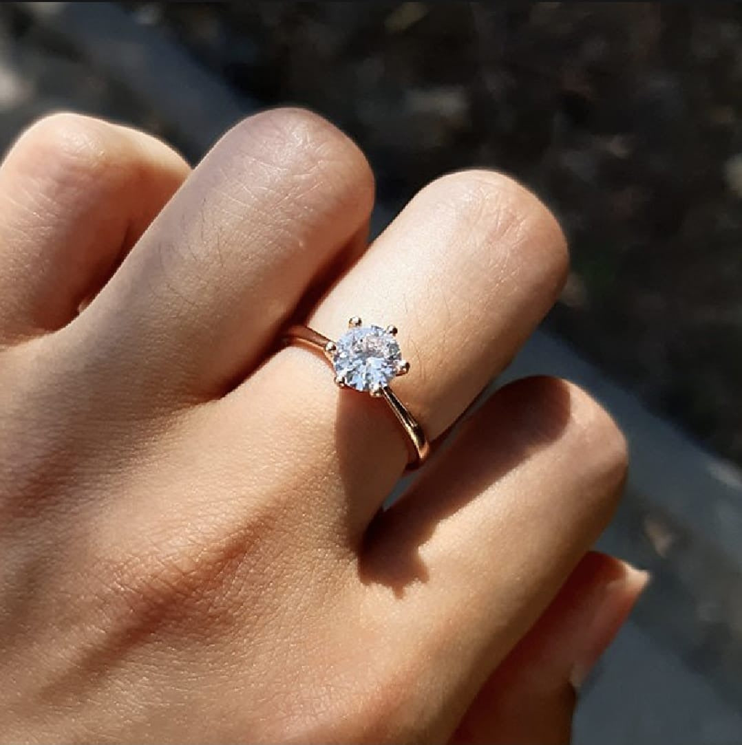 Diamond Ring Stainless Steel Ring