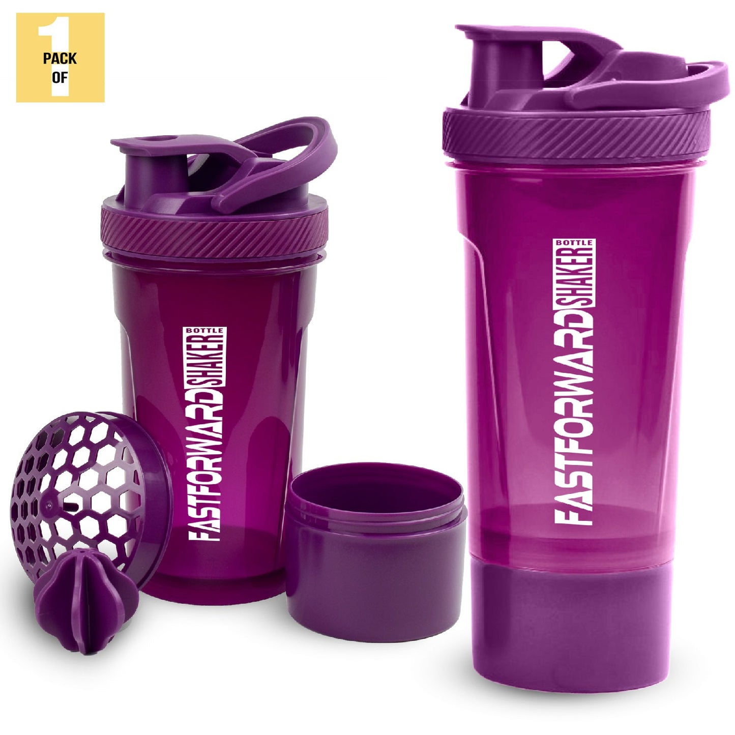 Shaker Bottle - 24 Ounce Protein Shaker Plastic Bottle
