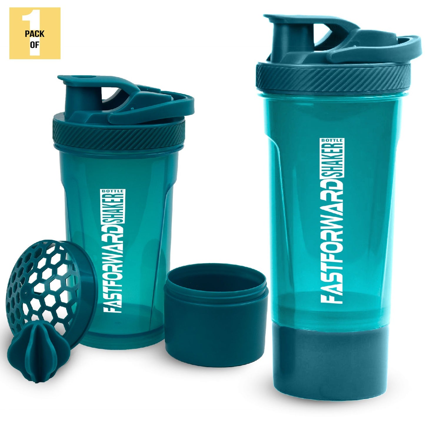 Shaker Bottle - 24 Ounce Protein Shaker Plastic Bottle