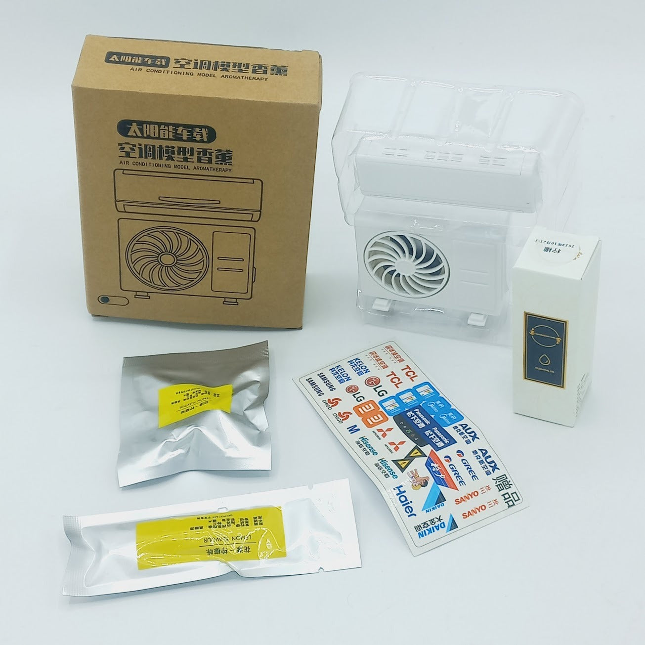 Mini Solar Car Perfume Air Conditioning Decoration
