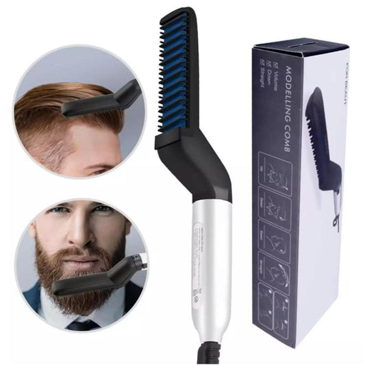 Hair & Beard Straightner Brush for Men